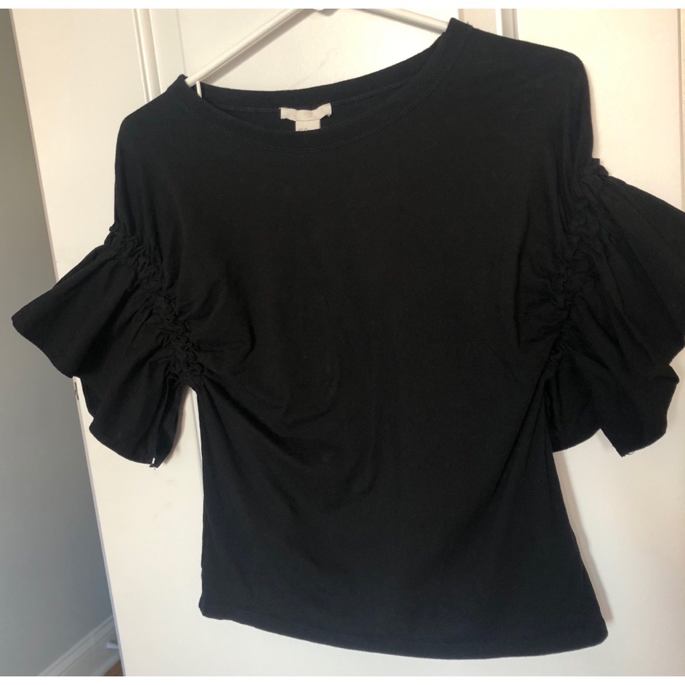 H&M Ruffle Sleeve Crop - Picture 9 of 10